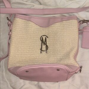 Pink and Cream Steve Madden Crossbody Bag